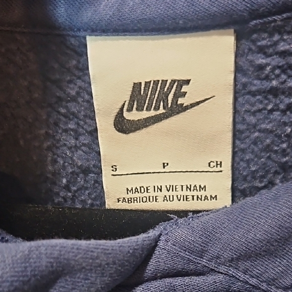 Nike Men's Deep Blue Hoodie - Picture 2 of 5